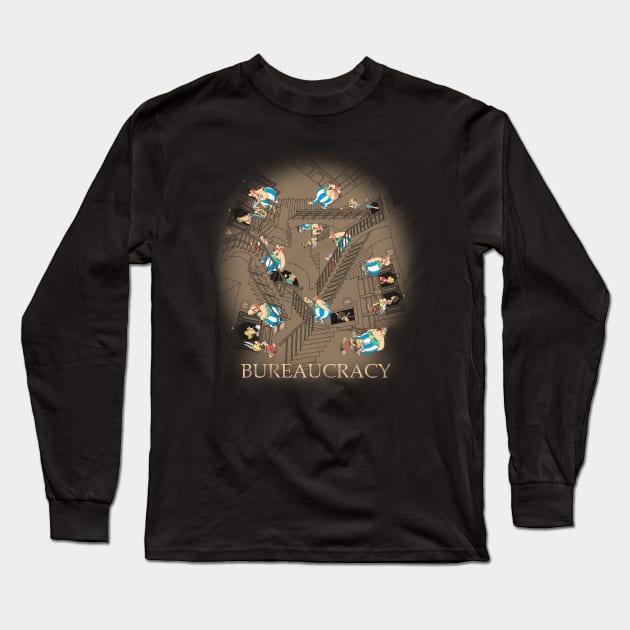 Bureaucracy Long Sleeve T-Shirt by Cromanart